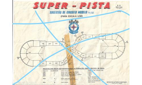 Autorama Estrela - Manual 1960 A-10-B Super Pista